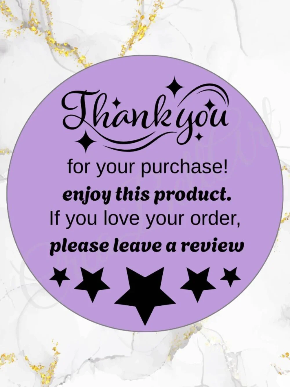 100 Thank you Stickers | Shipping Stickers 2